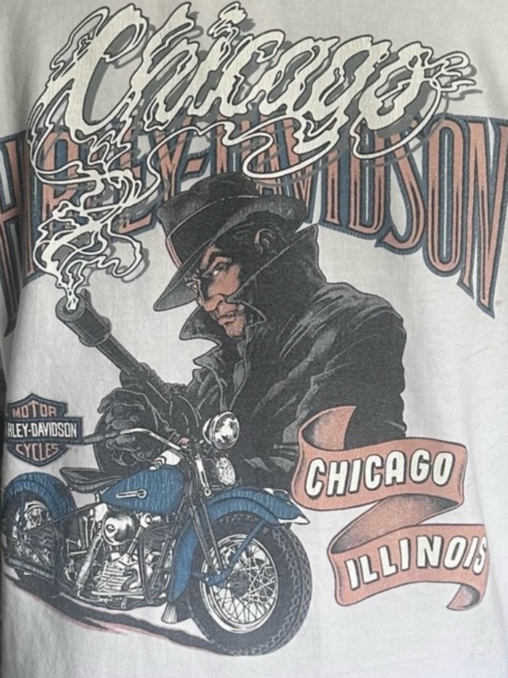 Vintage 1999 Harley Davidson Chicago Dealer T Shirt Made USA Mens M